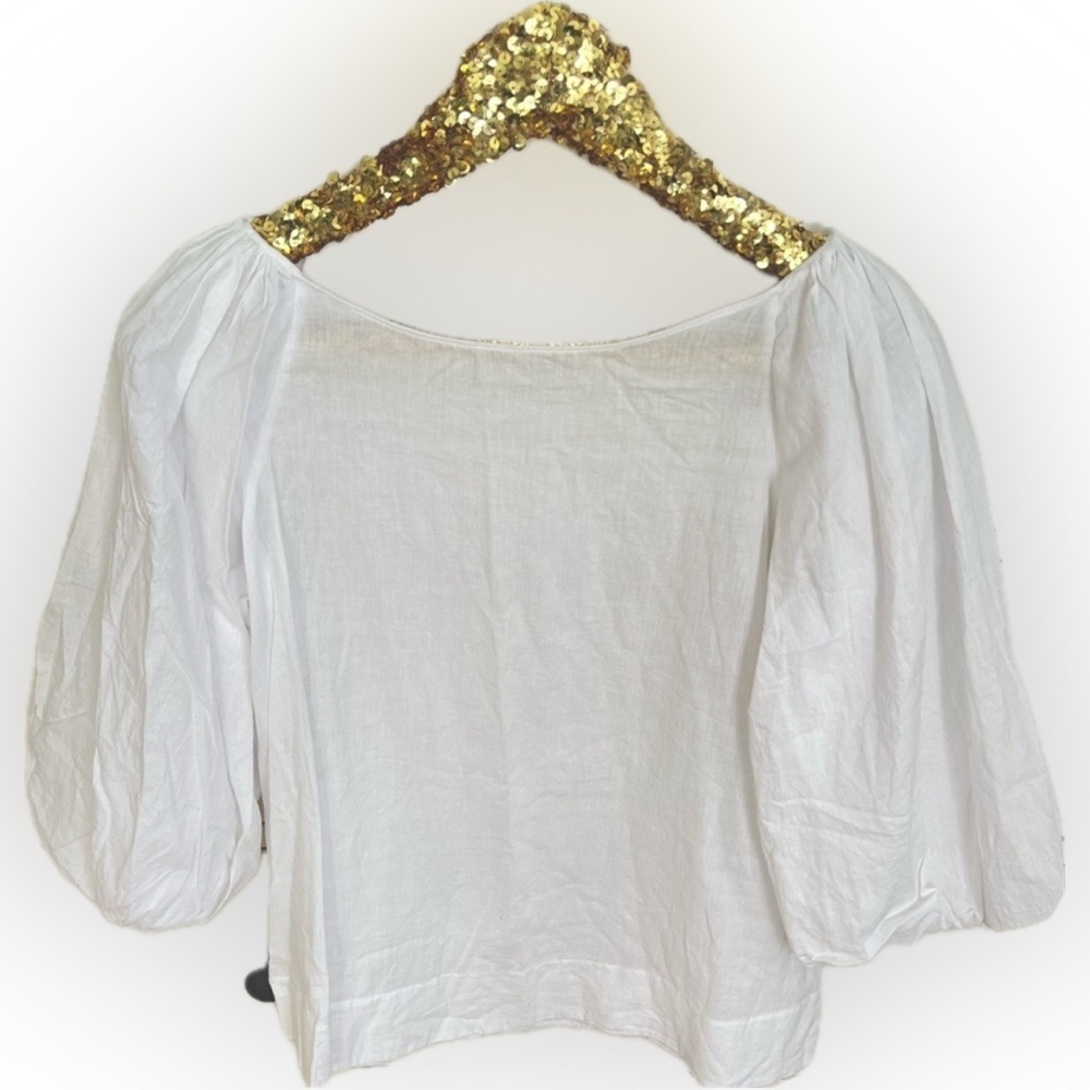 Harshman Balloon Puff Sleeve Cotton Tee